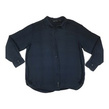 Gear Seven Collection Womens Button Up Shirt Blue Long Sleeve Pocket Cotton L - £5.82 GBP