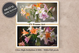 Samsung FRAME TV Art, Spring Flowers in Pink and Orange (Set of 2), Download - £2.78 GBP
