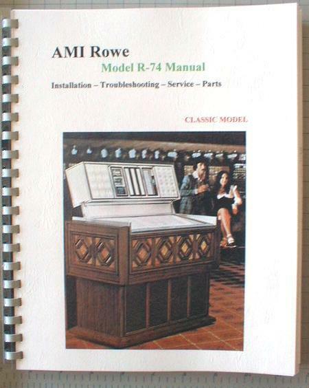 Rowe AMI R-74 Jukebox Manual