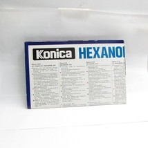 Konica Hexanor Lens AR Folded Booklet/System Inforamtion Brochure Japan S211110 - $12.97