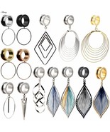 Ear Plugs Tunnels Stainless Steel Dangle Ear Piercing Expansion Body Jewelry  - $9.89 - $11.87