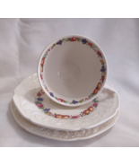 Crown Ducal Florentine Garden England Tea Cup Saucer Bread Plate - $35.99