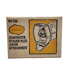 NEW Sunbeam Mixmaster  94-361 Power Plus Juicer Attachment Open Box - $19.59