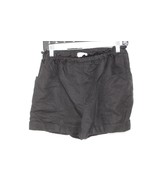 Wilfred Aritzia S Harulia Black Lyocell Linen Paperbag Pull-On Shorts Po... - $22.80