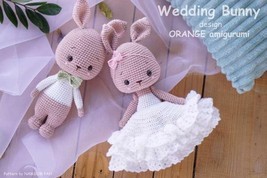 PDF Pattern Crochet Wedding Bunny Pattern Amigurumi Pattern | Instant Do... - £2.31 GBP