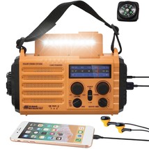 5000 Weather Radio,Solar Hand Crank 5-Way Power Emergency Radio,Am/Fm/Shortwave/ - £51.78 GBP