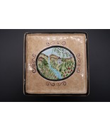 Kathy Hatch Asian Ceramic Stand Oriental Garden Collection Beautiful Scene - $462.01 MXN
