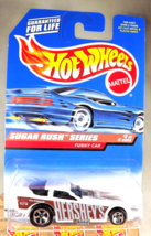 1997 Hot Wheels #742 Sugar Rush Series-Hershey&#39;s 2/4 FUNNY CAR White w/5 Spokes - £10.22 GBP