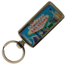 Las Vegas Souvenir Casino Key Ring Keychain Enameled LOGAN Skyline Metal... - $12.86