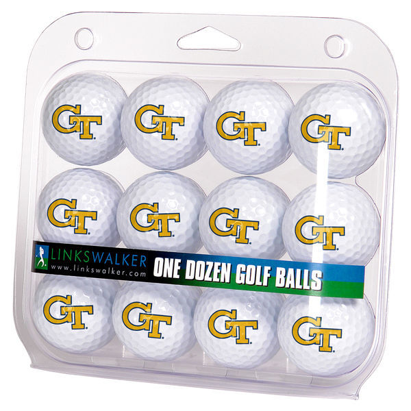 Georgia Tech Yellow Jackets Dozen 12 Pack Golf Balls - £31.60 GBP