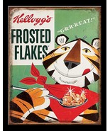 Kellogg&#39;s Tony Tiger Breakfast Cereal Retro Ad Kitchen Wall Decor Metal ... - £17.24 GBP