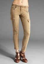 J BRAND Womens Trousers Houlihan Cargo Distressed Beige Size 24W JB000261 - £68.96 GBP