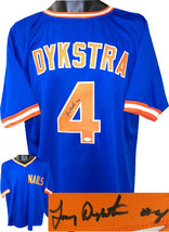 Lenny Dykstra signed New York Blue TB Nails Custom Stitched Baseball Jersey #4 X - £74.67 GBP