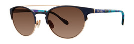 ZZZ Lilly Pulitzer (Closeout) Kerri Sunglasses Sun Glasses Navy Authenti... - $197.42