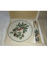 Catesby Bird &quot;The Red Bird&quot; Andrea by Sadek Cake Plate w/ Server [NEW w/... - £9.46 GBP