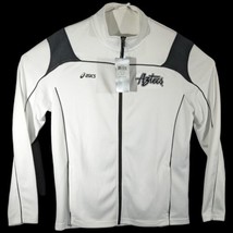 San Diego State Aztecs Track Jacket Mens Size Medium White Asics Full Zip - $54.54 CAD