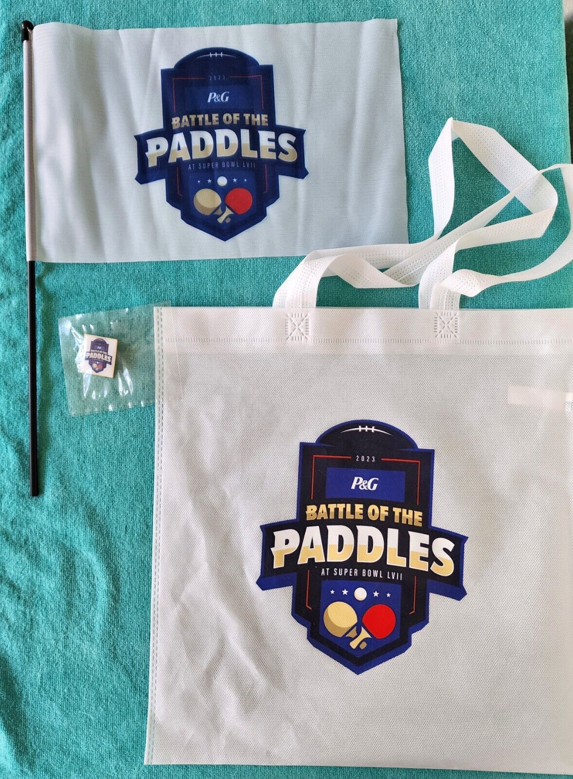 Primary image for 2023 - "BATTLE OF THE PADDLES" - LOGO - LOT OF ITEMS - NFL  SUPER BOWL LVII  NEW