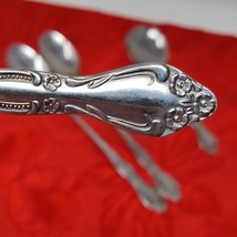 4X Vtg &quot;SUPREME STAINLESS STEEL JAPAN&quot; Long Tea SPOON SILVERWARE TOWLE T... - $16.98
