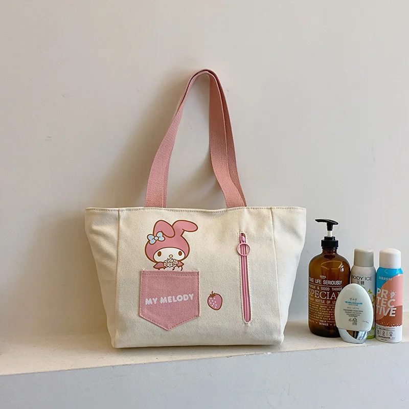 Sanrio Bag Kawaii Cinnamoroll Handbag Tote Plushie Shoulder Messenger Ba... - $30.31