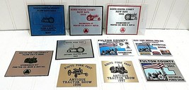 Plow Power &amp; Antique Tractor Show Exhibitor Plaque Lot Indiana Exibits Fulton Co - £22.43 GBP