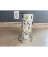 Christmas 4 Stackable 10 Fluid Ounce Personal Beverage Mugs With Stackin... - $18.99 CAD
