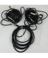 Lot of 3 x XLR 3-Pin Male to 1/4&quot; Stereo Plug Microphone Mic Cable Cord - $47.35 CAD