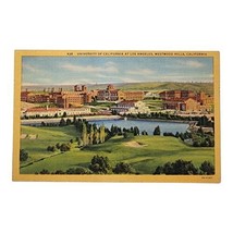 Vintage University of California Los Angeles UCLA Campus 1953 Linen Postcard - £6.84 GBP