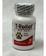 MediNatura T-Relief Pet Pain Relief Homeopathic Pain Reliever 90Tabs EXP... - $10.42