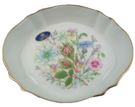 Wild Tudor Giftware By AYNSLEY English Fine Bone China Ash Tray Vintage Floral - £15.82 GBP