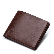 Summer New Men Short Wallet High Quality PU Leather Coin Purse Large Capacity Mu - £48.60 GBP
