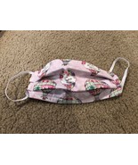 Pink Hot Air Balloon Dreams Flight print handmade cotton face mask rever... - $11.30