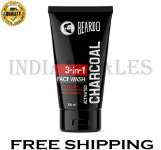 Beardo Activated Charcoal Anti Pollution Face Wash, 100ml For Deep Pore Cleaning - $23.99