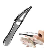 1x Fish Skin Brush Stainless Steel Scraping Fishing Scale Grater Remover... - $9.89