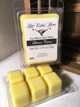 Handmade LEMON CREME Soy Blend Wax Melts 2.75 Oz Candle Warmer Cube Tarts - £5.17 GBP