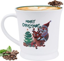 Christmas Coffee Mug,17 oz Coffee Mug, Funny Cup with Handle,Happy New Year  (A) - £11.66 GBP