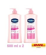 2 x Vaseline Body Lotion Healthy Bright UV Extra Brightening Pink Gluta ... - £41.62 GBP