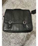 Canyon Outback Leather Goods Black Laptop Bag Briefcase Personalized - $29.70