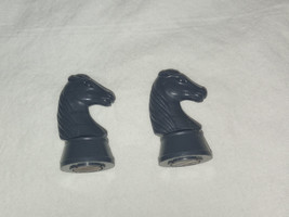 2 Black Knights Replacement Parts/Pieces for Radio Shack Chess Champion ... - $6.29