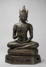 Antik Chiang Saen Stil Royal Teaching Buddha Statue - 87cm/88.9cm - $3,885.19