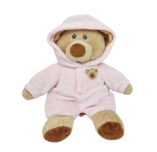 Ty Pluffies 2015 Baby Pink Teddy Bear Sewn Eyes Stuffed Animal Plush Soft Toy - $37.05