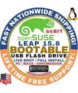 OpenSUSE LEAP 15.6 LINUX OS Bootable USB Live Boot, Installer 64-Bit for... - $186.88 MXN