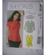 M6122 McCalls Misses&#39; Tops and Sash Sizes 6-22 Tall Uncut - £9.34 GBP