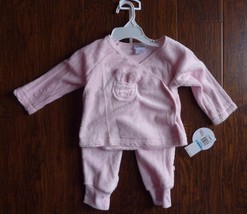 ABSORBA Baby Girls size 6-9 Months Pink 2 Pc Outfit Easter Bunny NEW - $19.55