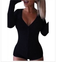 Black jumper romper medium nwot - $11.87