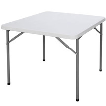 3Ft Portable Plastic Folding Table Square Card Utility Table For Picnic Camping - £69.97 GBP