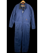 Walls Coveralls Size L Blue Corduroy Collar Workwear Work Wear Canvas In... - $2,125.72 MXN