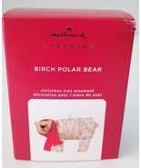 2020 Hallmark Keepsake Ornament BIRCH POLAR BEAR - Arttist crafted &amp; fabric - £8.84 GBP