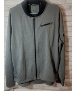 Nike XL Basketball Dri-Fit Charcoal Black Mesh Zippered Pockets Full Zip... - $475.79 MXN