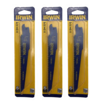 IRWIN Reciprocating Saw Blades Nail-Embedded Wood 6 Inch 6 TPI 5 PC Pack... - $24.25