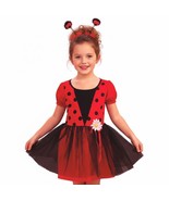 Rubie&#39;s New Ladybug Garden Girl Costume Dress Up 4-6T Halloween Party FR... - $403.65 MXN
